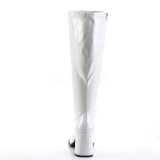 Fehér Lakkbőr 7,5 cm GOGO-300WC női csizma széles borjú