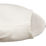 Fehér Műbőr 15 cm DELIGHT-1019 női rojtos magassarkú bokacsizma