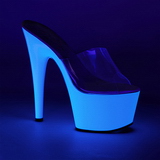 Fehér Neon 18 cm ADORE-701UV Platform Papucs