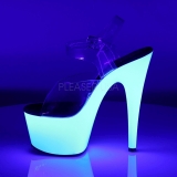 Fehér Neon 18 cm ADORE-708UV Magassarkú Platform