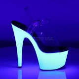 Fehér Neon 18 cm ADORE-708UV Magassarkú Platform