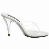 Fehér Átlátszó 11 cm CARESS-401 Papucs Női Cipők