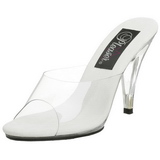 Fehér Átlátszó 11 cm CARESS-401 Papucs Női Cipők
