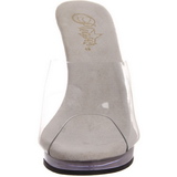 Fehér Átlátszó 12 cm FLAIR-401 Papucs Női Cipők