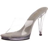 Fehér Átlátszó 12 cm FLAIR-401 Papucs Női Cipők