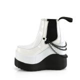 Fehér vegán boots 13 cm VOID-50 demoniacult éksarkú csizma