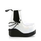 Fehér vegán boots 13 cm VOID-50 demoniacult éksarkú csizma
