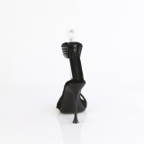 Fekete 11,5 cm CUPID-440 boka szíjjal tűsarkú szandál stiletto