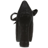 Fekete 13 cm DEMON-11 Platform Gótikus Cipők