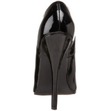 Fekete 15 cm DOMINA-212 női cipők magassarkű