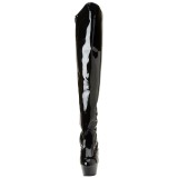 Fekete 15 cm KISS-3010 Platform Combcsizma