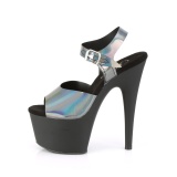 Fekete 18 cm ADORE-708N-DT Hologram platform magassarkű női