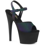 Fekete 18 cm ADORE-709REFL Hologram platform magassarkú női