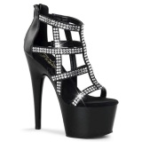 Fekete 18 cm ADORE-798 női cipők magassarkú