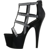 Fekete 18 cm ADORE-798 női cipők magassarkú
