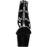 Fekete 18 cm ADORE-798 női cipők magassarkű