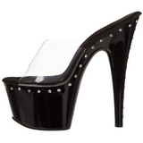 Fekete 18 cm Pleaser ADORE-701LS Platform Papucs