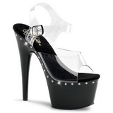 Fekete 18 cm Pleaser ADORE-708LS Magassarkú Platform