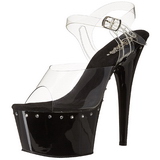 Fekete 18 cm Pleaser ADORE-708LS Magassarkú Platform