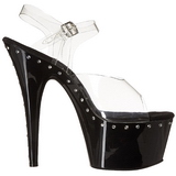 Fekete 18 cm Pleaser ADORE-708LS Magassarkú Platform