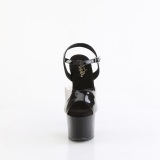 Fekete 18 cm Pleaser SKY-308-1 platform magassarkű cipők
