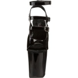 Fekete 20 cm Pleaser XTREME-873 Magassarkú Platform