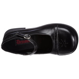 Fekete 5 cm CRUX-07 Platform Gótikus Cipők