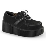 Fekete 7,5 cm CREEPER-206 Platform Creepers Cipő