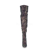 Fekete Csillámos 13 cm COURTLY-3015 Pleaser Combcsizma