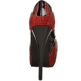 Fekete Csillogó Kövekkel 14,5 cm Burlesque TEEZE-27 női cipők magassarkű