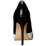 Fekete Fehér 13 cm AMUSE-26 női cipők magassarkű