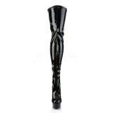 Fekete Fenyes 15,5 cm DELIGHT-3063 Platform Magassarkú Combcsizma
