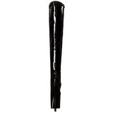 Fekete Fenyes 20 cm PLEASER FLAMINGO-3000 Platform Magassarkú Combcsizma