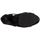 Fekete Lakk 15 cm DELIGHT-600-49 női gladiátor csizma magassarkú