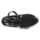 Fekete Lakk 15 cm DELIGHT-686 női cipők magassarkú
