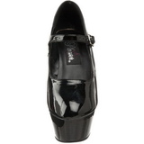 Fekete Lakk 15 cm KISS-280 női cipők magassarkű