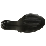Fekete Lakkbőr 10 cm CLASSIQUE-01 nagy méretek női papucs