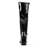 Fekete Lakkbőr 7,5 cm GOGO-300WC női csizma széles borjú
