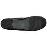 Fekete Lakkbőr ANNA-01 nagy méretek balerínky cipők