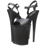 Fekete Matt 20 cm Pleaser FLAMINGO-809 Magassarkú Platform
