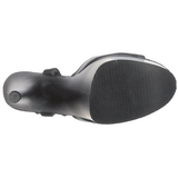 Fekete Matt 20 cm Pleaser FLAMINGO-809 Magassarkú Platform