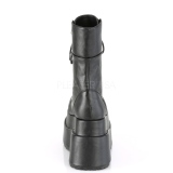 Fekete Műbőr 11,5 cm BEAR-265 Demonia Bokacsizma Platform