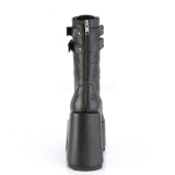 Fekete Műbőr 13 cm CAMEL-250 DemoniaCult Bokacsizma Platform