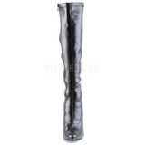 Fekete Műbőr 15 cm DOMINA-2000 Női Csizma a Férfi