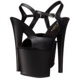 Fekete Műbőr 19 cm Pleaser TABOO-709 Magassarkú Platform