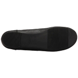 Fekete Műbőr ANNA-02 nagy méretek balerínky cipők
