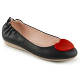 Fekete OLIVE-05 Balerina lapos sarkú női cipők