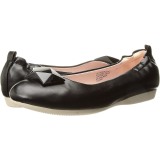 Fekete OLIVE-08 Balerina lapos sarkú női cipők