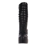 Fekete Platform Bokacsizma női 13 cm Pleaser ELECTRA-1020