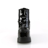 Fekete vegán boots 13 cm VOID-50 demonia éksarkú csizma